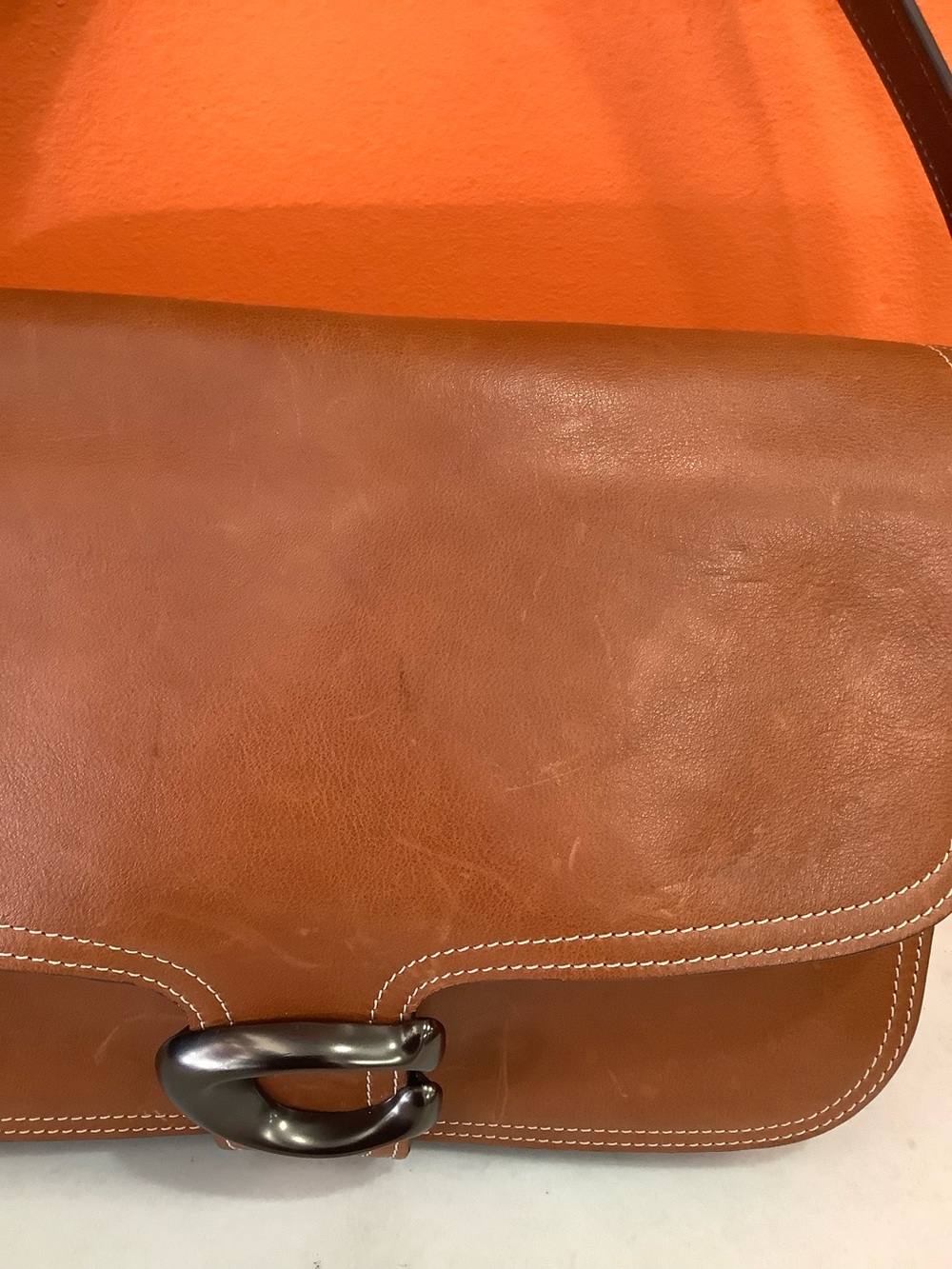 Cognac Coach Handbag - Picture 12 of 15